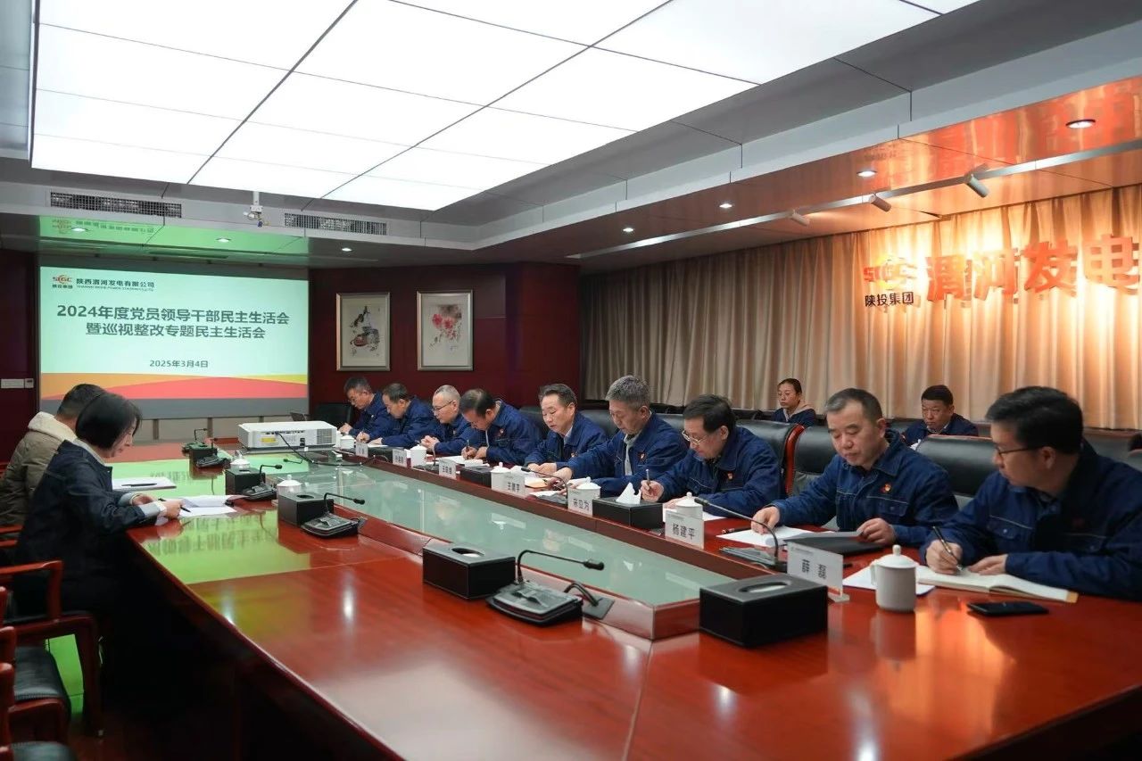 渭河發(fā)電召開(kāi)2024年度黨員領(lǐng)導(dǎo)干部民主生活會(huì)暨巡視整改專(zhuān)題民主生活會(huì)